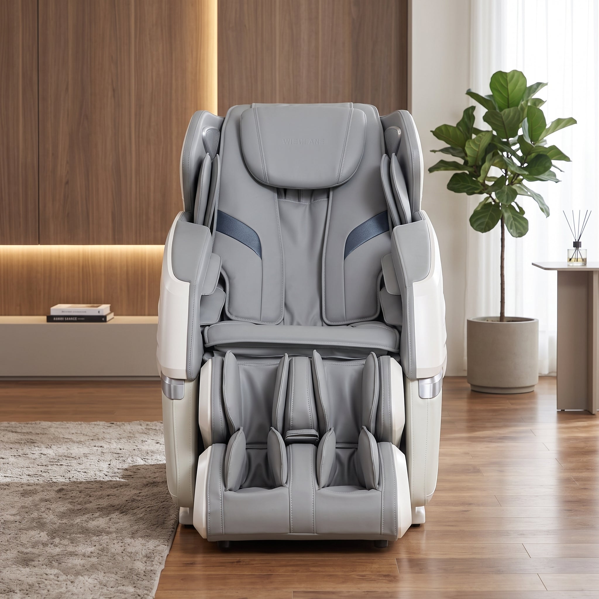Bosscare Premium Full Body Zero Gravity Massage Chair With Ai Voice And App Control, Gray (SAK35970)